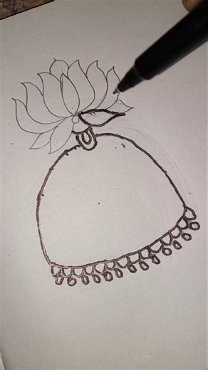 jhumka drawing easy with pencil ✏️ 💕 #art #drawingideas #easydrawing #ytshorts #viralvideo #shorts