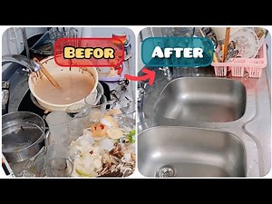 20 Minutes ASMR Cleaning | Relaxing Dishwashing, Glove & Water Sounds for Sleep#asmr