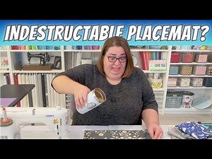 Creating indestructible DIY placemats with Splash Fabric's Laminated Cotton