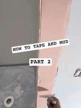 How To Tape & Mud 【PART 2】 #drywall