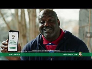 The General Commercial With Shaq #shorts #commercials #YouTube