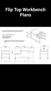 Flip Top Workbench Plans: Table Saw, Miter Saw, Planer | Wooddiy