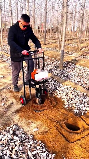 Faster Way to Dig Holes for Trees #shorts