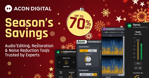 Acon Digital Season's Savings - Up To 70% Off All Products
