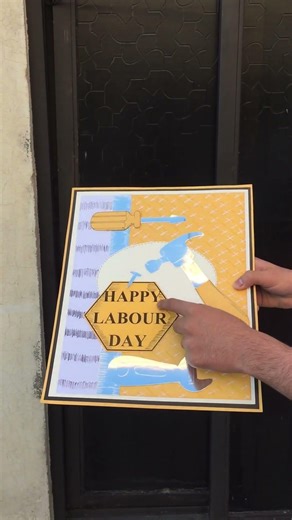 EASY DIY Labor Day Card 🛠️ | Handmade Greeting Card Tutorial | Sheenay Arts