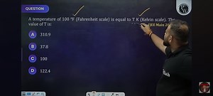 QUESTIONA temperature of 100∘F (Fahrenheit scale) is equal to ... | Filo