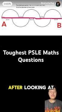Toughest PSLE Math questions #fypシ #psle #maths