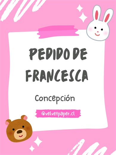 Pedido de Cajita Sorpresa para Francesca