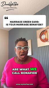 45K views · 403 reactions | Marriage Green Card: Is Your Marriage Bonafide? Book your consultation with Wynter Law today — expert guidance, compassionate support with wynterlaw.com #ImmigrationSupport #ImmigrationJourney #ImmigrationLawyer #WynterLaw #ImmigrationBoss | Wynter Immigration | Facebook