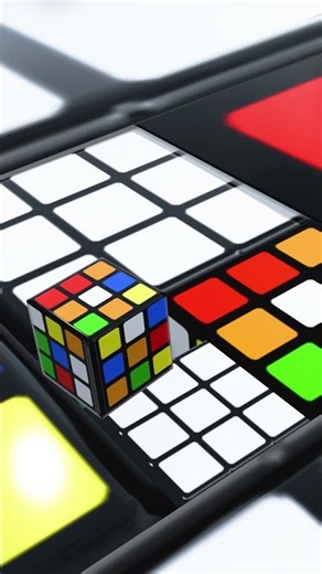 Endless Rubik loop 🧩 3 #3danimation #infiniteloop