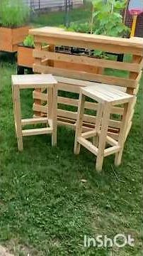 Build these easy bar stools using 2x4’s | #diy #woodworking #shorts #howto