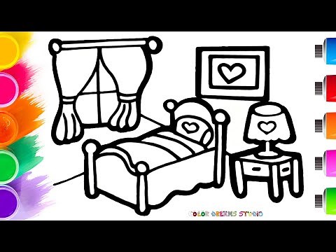 How to Draw a Bedroom | Easy Step By Step for Beginners