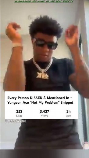 Yungeen Ace "Not My Problem" Instrumental
