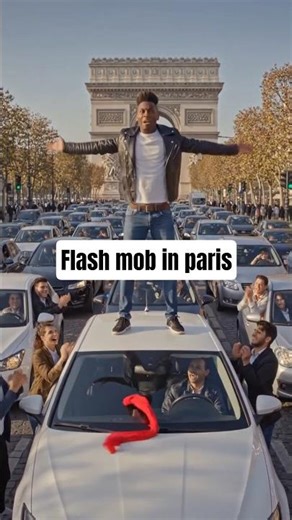 Flash mob in paris #travel #shortstravel #yt #parismood #paristours #myparis #paristourism #beyond