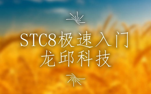 龙邱科技 - STC8极速入门之OLED显示