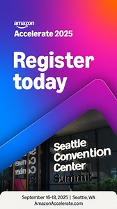 Dharmesh Mehta, Amazon's VP of Worldwide Selling Partner Services, is inviting selling partners to join him at #AmazonAccelerate in Seattle from September 16 to 18 🎥 Watch Dharmesh’s video message to learn more about this year’s conference. Spots are limited—Register today to secure yours! http://spr.ly/6185fJ8dP | Sell on Amazon