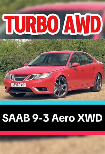 300HP AWD Turbo Monster: Saab 9-3 Aero XWD 🇸🇪⚡ If you want an uncommon European sport sedan that looks understated and intellectual on the outside but hides a turbocharged V6 and an advanced cross-wheel-drive system under the sheet metal, the Saab 9-3 Aero XWD is an absolute cult classic. It grips the road like it's glued down 💀🔥. At the heart of the car is a turbocharged 2.8-liter B284R V6 engine. Pumping out 280 horsepower and 295 lb-ft of torque, this boosted powerplant delivers a massive