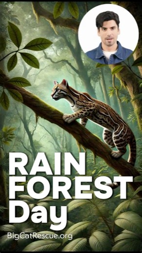Big Cat Rescuers, today, on World Rainforest Day, we celebrate the heart and lungs of our planet - the rainforests.These vibrant ecosystems are home to an incredible diversity of life, including majestic big cats like the jaguar.Rainforests provide fresh water, regulate our climate, and produce the oxygen we breathe.They are also home to indigenous communities whose lives are deeply intertwined with the health of these forests.But these vital ecosystems are under threat from deforestation, clima