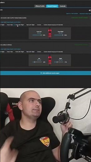 Simhub: Bass shaker configuration types