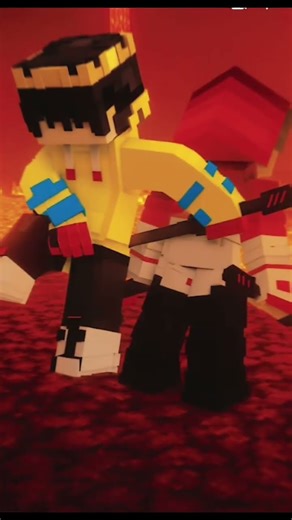 COLLBAB SAMA YT KEVIN GUYS 😎😎 #minecraft #prisma3d #render #fypシ゚viral