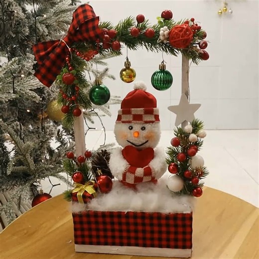 DIY Christmas snowman box | Life and Fun Story