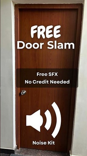 FREE Door Slam Sound Effect | No Credit Needed #free #freesoundeffects #soundfx #door #sfx