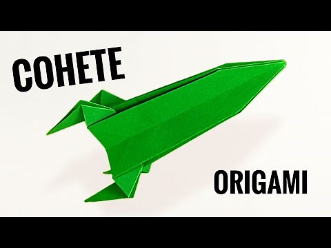cómo hacer un cohete -nave espacial de origami / paso a paso muy fácil
