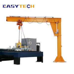 [Hot Item] 1000kg Mobile Crane Post Mounted Metal Sheet Lifter Gantry Cranes with Electric Hoist