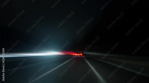 Driving View Fast Radial Blur Time-lapse. a timelapse driving traffic at night streaks blur