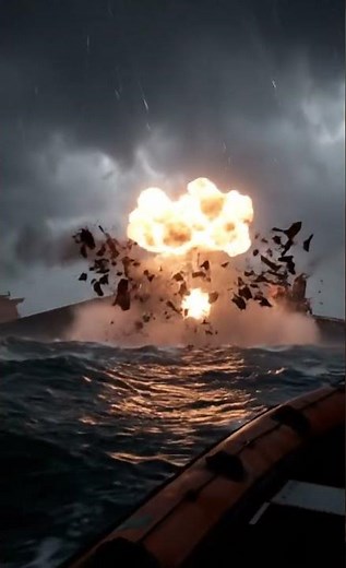 SHIP EXPLODES! Raw Footage! #Disaster