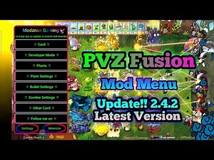 PVZ Fusion Mod Menu 2.4.2 Update!! New Plants Unlocked