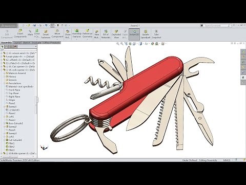 Solidworks tutorial Pocket multi tool Assembly 2