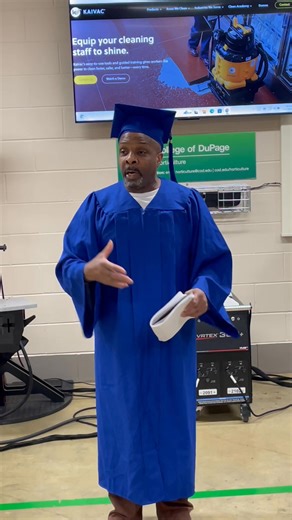 Today, we celebrated a powerful milestone at the DuPage County Correctional Facility — a Vocational Program graduation. One of the highlights was a moving speech from a graduate of the Certified Custodial Technician program. Sheriff Mendrick summed it up best: “This is the future of correctional rehabilitation. These men and women now have access to employment opportunities they never had before. The path to future success is through a sustainable job — and I’m incredibly proud of what I saw tod
