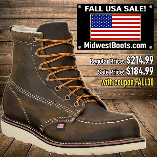 174K views | BIG DEAL ALERT! Get U.S.A. Moc Toes under $200! Use sale coupons or request a FREE voucher: • $75 with purchase of $250 • $25 with purchase of $150 Plus, get a FREE gift! What are you waiting for? | MidwestBoots.com | Facebook