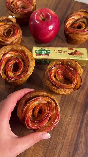 Delicious Apple Roses with Cinnamon Sugar Butter