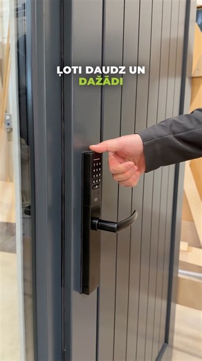 SIA Mežmaļi+ on Instagram: "Populārs modulis mūsdienīgā izpildījumā. Viedais rokturis no uzņēmuma @sbunpartneri ļauj durvis atvērt, izmantojot pirksta nospiedumu vai attālināti no telefona.😎 Mūsdienīgs risinājums tiem, kas novērtē komfortu un tehnoloģijas. Vai Tu izvēlētos šādu risinājumu savām durvīm?🤩"