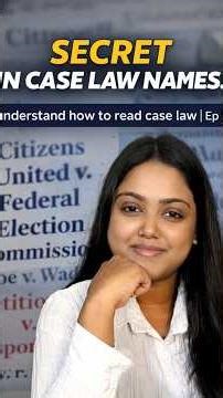 Secret In case Law Names #legal #law