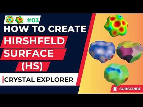 How to Create Hirshfeld Surface Using Crystal Explorer | Hirshfeld Surface | Electron Density