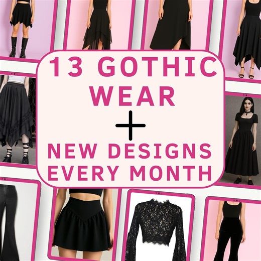 Gothic Sewing Patterns Bundle, Lifetime Access Pdf Sewing Patterns for Beginners, Halloween Costume Sewing Pattern, Witchy Sewing Patterns - Etsy