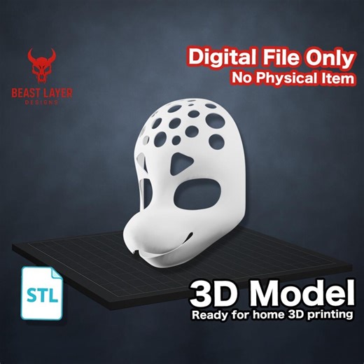 Alien Fursuit Head STL File 3D Print Mask Base Cosplay Helmet Printable Model Digital Download DIY Costume Maker Hollow Vent Design - Etsy Canada