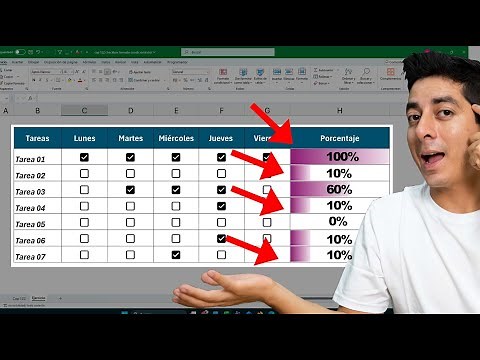 Checkbox with Progress Bar and Percentages in Excel 🚀 | Interactive and Dynamic