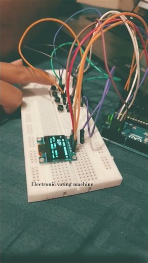 EVM MACHINE using Arduino || Project #engineering #project
