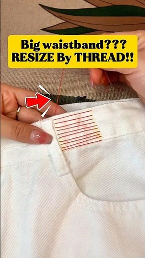 Your pants falling down? How to Fix it in minutes, no machine needed #shorts #sewing #handstitch