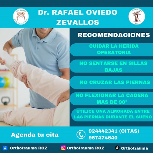 CUIDADO DE PROTESIS DE CADERA La recuperación después de una...