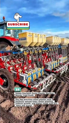 Insane Precision Onion Planter Machine Boosts Yield Profit #Farming #AgTech #Onion
