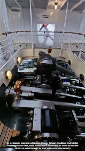 Super Way to Power Steamship Engine Machine With New Innovation Reciprocating Mechanism