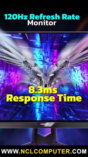 ⚡ Monitor Response Time Explained! Gaming Me Kitna Matter Karta Hai? 🎮🔥#MonitorResponseTime#Gaming