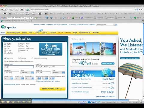 Selecting Flights on Expedia