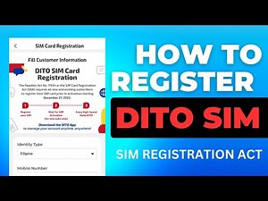 HOW TO REGISTER DITO SIM - SIM REGISTRATION