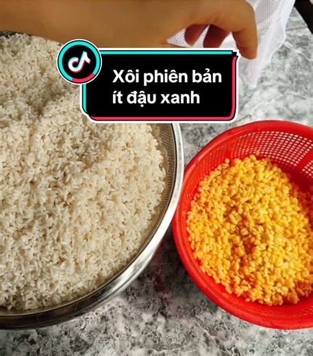 Cách nấu xôi ngon với ít đậu xanh | Xôi phiên bản
